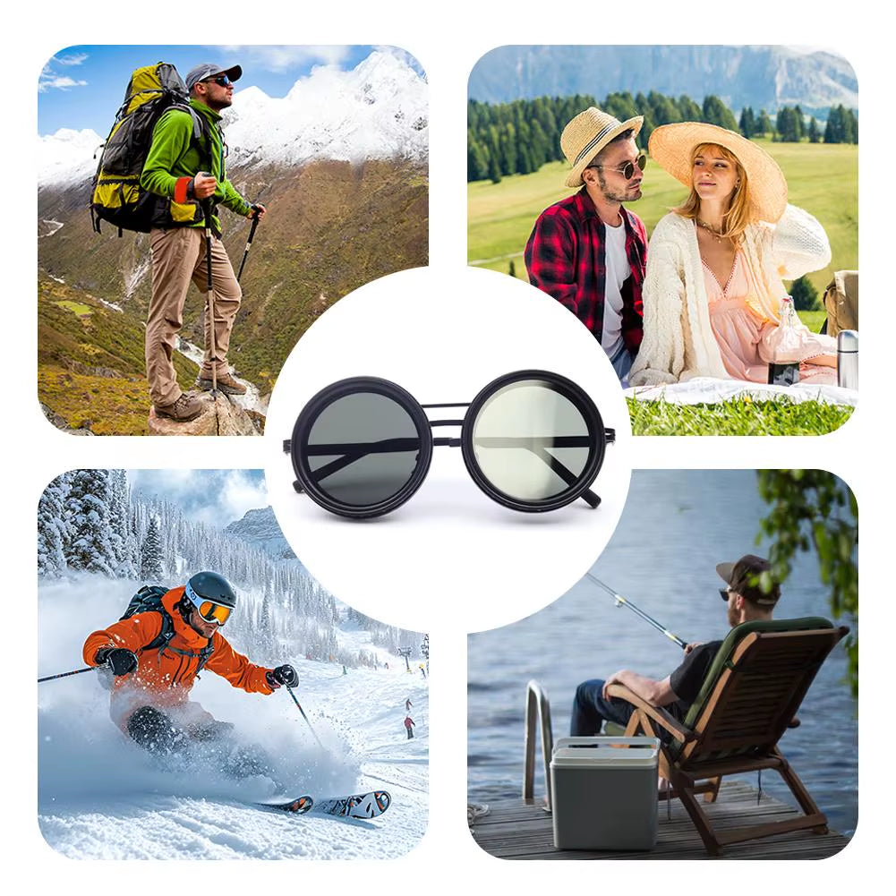 ND9 Retro™ Adjustable Polarised Anti-UV Sunglasses ND Filter
