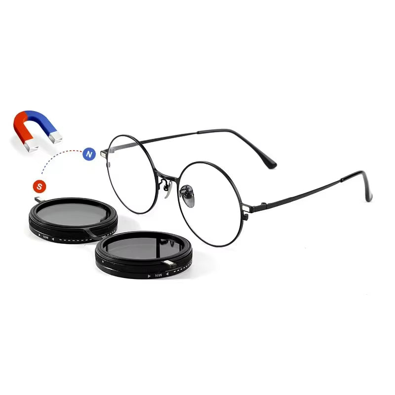 ND9 Retro™ Adjustable Polarised Anti-UV Sunglasses ND Filter